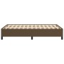 Estructura de cama tela marrón oscuro 120x190 cm de vidaXL, Camas y somieres - Ref: Foro24-3269634, Precio: 111,25 €, Descuen...