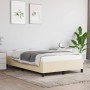 Estructura de cama tela crema 120x190 cm de vidaXL, Camas y somieres - Ref: Foro24-3269636, Precio: 95,11 €, Descuento: %