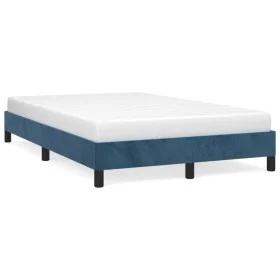 Dark blue velvet bed frame 120x190 cm by vidaXL, Beds and slatted bases - Ref: Foro24-3269629, Price: 100,45 €, Discount: %