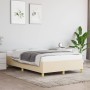 Estructura de cama tela crema 120x190 cm de vidaXL, Camas y somieres - Ref: Foro24-3269643, Precio: 96,36 €, Descuento: %