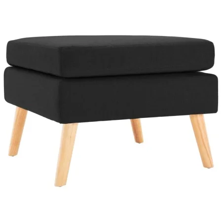 Reposapiés de tela negro de vidaXL, Otomanas - Ref: Foro24-288742, Precio: 86,54 €, Descuento: %
