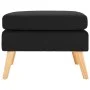 Reposapiés de tela negro de vidaXL, Otomanas - Ref: Foro24-288742, Precio: 86,54 €, Descuento: %