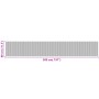 Alfombra rectangular bambú gris 80x500 cm de vidaXL, Alfombras - Ref: Foro24-376796, Precio: 45,98 €, Descuento: %