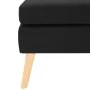 Reposapiés de tela negro de vidaXL, Otomanas - Ref: Foro24-288742, Precio: 86,54 €, Descuento: %
