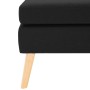 Reposapiés de tela negro de vidaXL, Otomanas - Ref: Foro24-288742, Precio: 87,89 €, Descuento: %