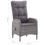 Juego de comedor de jardín de 5 piezas gris de vidaXL, Conjuntos de jardín - Ref: Foro24-3067773, Precio: 644,20 €, Descuento: %