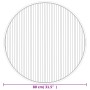 Alfombra redonda bambú color natural claro 80 cm de vidaXL, Alfombras - Ref: Foro24-376981, Precio: 21,86 €, Descuento: %