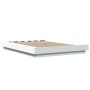 Estructura de cama con LED madera ingeniería blanco 135x190 cm de vidaXL, Camas y somieres - Ref: Foro24-3281133, Precio: 183...