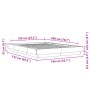 Estructura de cama madera de ingeniería roble ahumado 120x200cm de vidaXL, Camas y somieres - Ref: Foro24-3281200, Precio: 15...
