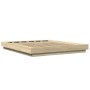 Estructura de cama madera de ingeniería roble Sonoma 150x200 cm de vidaXL, Camas y somieres - Ref: Foro24-3281184, Precio: 16...