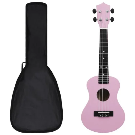 Set de ukelele soprano con funda para niños rosa 23" de vidaXL, Instrumentos de cuerda - Ref: Foro24-70153, Precio: 32,74 €, ...