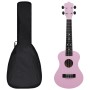 Set de ukelele soprano con funda para niños rosa 23" de vidaXL, Instrumentos de cuerda - Ref: Foro24-70153, Precio: 28,71 €, ...