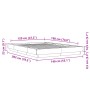 Estructura de cama madera de ingeniería marrón roble 120x190 cm de vidaXL, Camas y somieres - Ref: Foro24-3281237, Precio: 16...