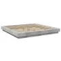 Estructura de cama madera de ingeniería gris hormigón 180x200cm de vidaXL, Camas y somieres - Ref: Foro24-3281171, Precio: 17...