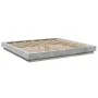 Estructura de cama madera de ingeniería gris hormigón 180x200cm de vidaXL, Camas y somieres - Ref: Foro24-3281171, Precio: 17...