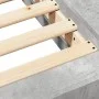 Estructura de cama madera de ingeniería gris hormigón 180x200cm de vidaXL, Camas y somieres - Ref: Foro24-3281171, Precio: 17...