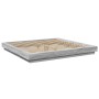 Estructura de cama madera de ingeniería gris Sonoma 180x200 cm de vidaXL, Camas y somieres - Ref: Foro24-3281173, Precio: 178...
