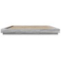 Estructura de cama madera de ingeniería gris Sonoma 180x200 cm de vidaXL, Camas y somieres - Ref: Foro24-3281173, Precio: 178...