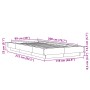 Estructura de cama madera de ingeniería marrón roble 100x200 cm de vidaXL, Camas y somieres - Ref: Foro24-3281209, Precio: 14...