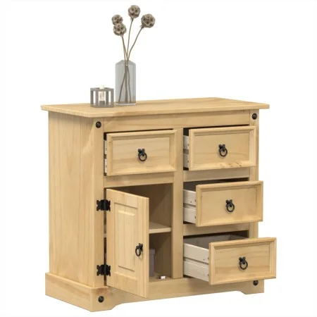Corona Sideboard aus massivem Kiefernholz 87x40x76 cm von vidaXL, Sideboards - Ref: Foro24-4005679, Preis: 164,85 €, Rabatt: %