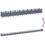Jardinera con clavijas PP gris 363,5x43,5x43,5 cm de vidaXL, Maceteros y jardineras - Ref: Foro24-368029, Precio: 119,78 €, D...