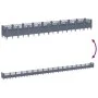 Planter with pegs PP gray 363.5x43.5x43.5 cm by vidaXL, Pots and planters - Ref: Foro24-368029, Price: 95,36 €, Discount: %