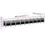 Planter with pegs PP gray 363.5x43.5x43.5 cm by vidaXL, Pots and planters - Ref: Foro24-368029, Price: 95,36 €, Discount: %