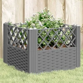 Jardinera con clavijas PP gris claro 43,5x43,5x43,5 cm de vidaXL, Maceteros y jardineras - Ref: Foro24-368008, Precio: 25,75 ...