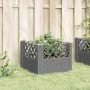 Planter with pegs PP light gray 43.5x43.5x43.5 cm by vidaXL, Pots and planters - Ref: Foro24-368008, Price: 25,75 €, Discount: %