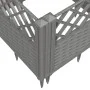 Planter with pegs PP light gray 43.5x43.5x43.5 cm by vidaXL, Pots and planters - Ref: Foro24-368008, Price: 25,75 €, Discount: %