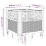 Planter with pegs PP light gray 43.5x43.5x43.5 cm by vidaXL, Pots and planters - Ref: Foro24-368008, Price: 25,75 €, Discount: %