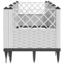 Jardinera con clavijas PP blanco 123,5x43,5x43,5 cm de vidaXL, Maceteros y jardineras - Ref: Foro24-368020, Precio: 57,83 €, ...