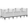 Jardinera con clavijas PP blanco 123,5x43,5x43,5 cm de vidaXL, Maceteros y jardineras - Ref: Foro24-368020, Precio: 57,83 €, ...