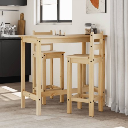 Taburetes altos 2 uds madera maciza de pino de vidaXL, muebles para cocinas y comedores - Ref: Foro24-4005693, Precio: 107,07...