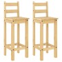 Taburetes altos 2 uds madera maciza de pino de vidaXL, muebles para cocinas y comedores - Ref: Foro24-4005693, Precio: 107,07...