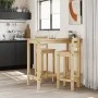 Taburetes altos 2 uds madera maciza de pino de vidaXL, muebles para cocinas y comedores - Ref: Foro24-4005693, Precio: 105,37...