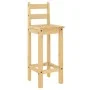 Taburetes altos 2 uds madera maciza de pino de vidaXL, muebles para cocinas y comedores - Ref: Foro24-4005693, Precio: 105,37...