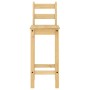 Taburetes altos 2 uds madera maciza de pino de vidaXL, muebles para cocinas y comedores - Ref: Foro24-4005693, Precio: 107,07...