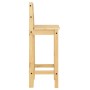 Taburetes altos 2 uds madera maciza de pino de vidaXL, muebles para cocinas y comedores - Ref: Foro24-4005693, Precio: 107,07...