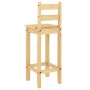 Taburetes altos 2 uds madera maciza de pino de vidaXL, muebles para cocinas y comedores - Ref: Foro24-4005693, Precio: 107,07...
