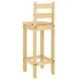 Taburetes altos 2 uds madera maciza de pino de vidaXL, muebles para cocinas y comedores - Ref: Foro24-4005693, Precio: 105,37...