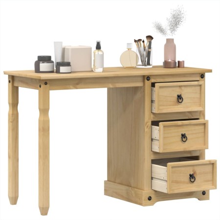 Tocador Corona madera maciza de pino 110x50x75 cm de vidaXL, Escritorios - Ref: Foro24-4005685, Precio: 138,51 €, Descuento: %