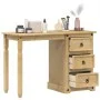 Tocador Corona madera maciza de pino 110x50x75 cm de vidaXL, Escritorios - Ref: Foro24-4005685, Precio: 136,32 €, Descuento: %