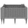 Planter with pegs PP light gray 42.5x42.5x28.5 cm by vidaXL, Pots and planters - Ref: Foro24-368003, Price: 18,15 €, Discount: %