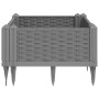 Jardinera con clavijas PP gris claro 42,5x42,5x28,5 cm de vidaXL, Maceteros y jardineras - Ref: Foro24-368003, Precio: 22,71 ...