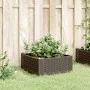 Jardinera con clavijas PP marrón 42,5x42,5x28,5 cm de vidaXL, Maceteros y jardineras - Ref: Foro24-368001, Precio: 22,37 €, D...