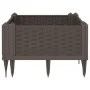 Jardinera con clavijas PP marrón 42,5x42,5x28,5 cm de vidaXL, Maceteros y jardineras - Ref: Foro24-368001, Precio: 22,37 €, D...