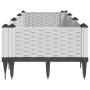 Jardinera con clavijas PP blanco 125x40x28,5 cm de vidaXL, Maceteros y jardineras - Ref: Foro24-368015, Precio: 43,08 €, Desc...