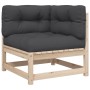 Set de sofás jardín 7 pzas con cojines madera maciza pino de vidaXL, Conjuntos de jardín - Ref: Foro24-3299467, Precio: 635,3...