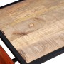 Mesa de centro con revistero de cuero auténtico 110x50x45 cm en Mesas de centro | Comprar online en Foru.es